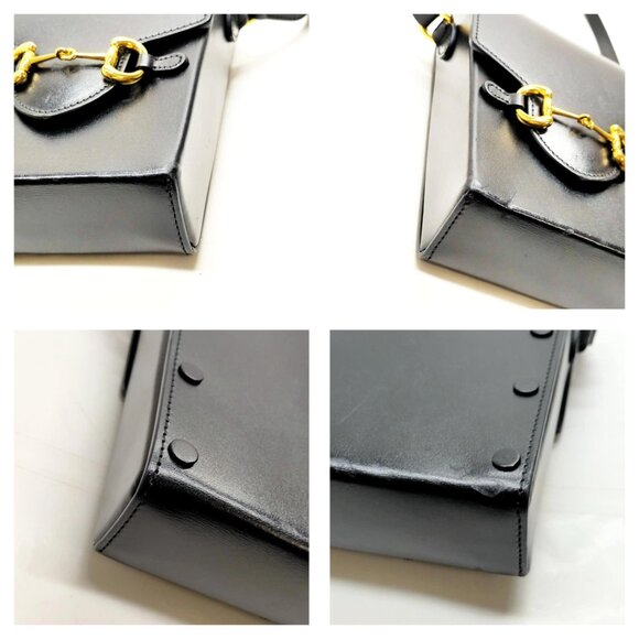 Gucci Black Leather Shoulder Bag mon590-101625 - Picture 6 of 16